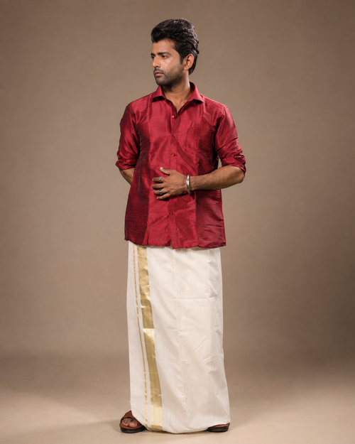 Enteloom Balaramapuram Premium Handloom Double Dhoti