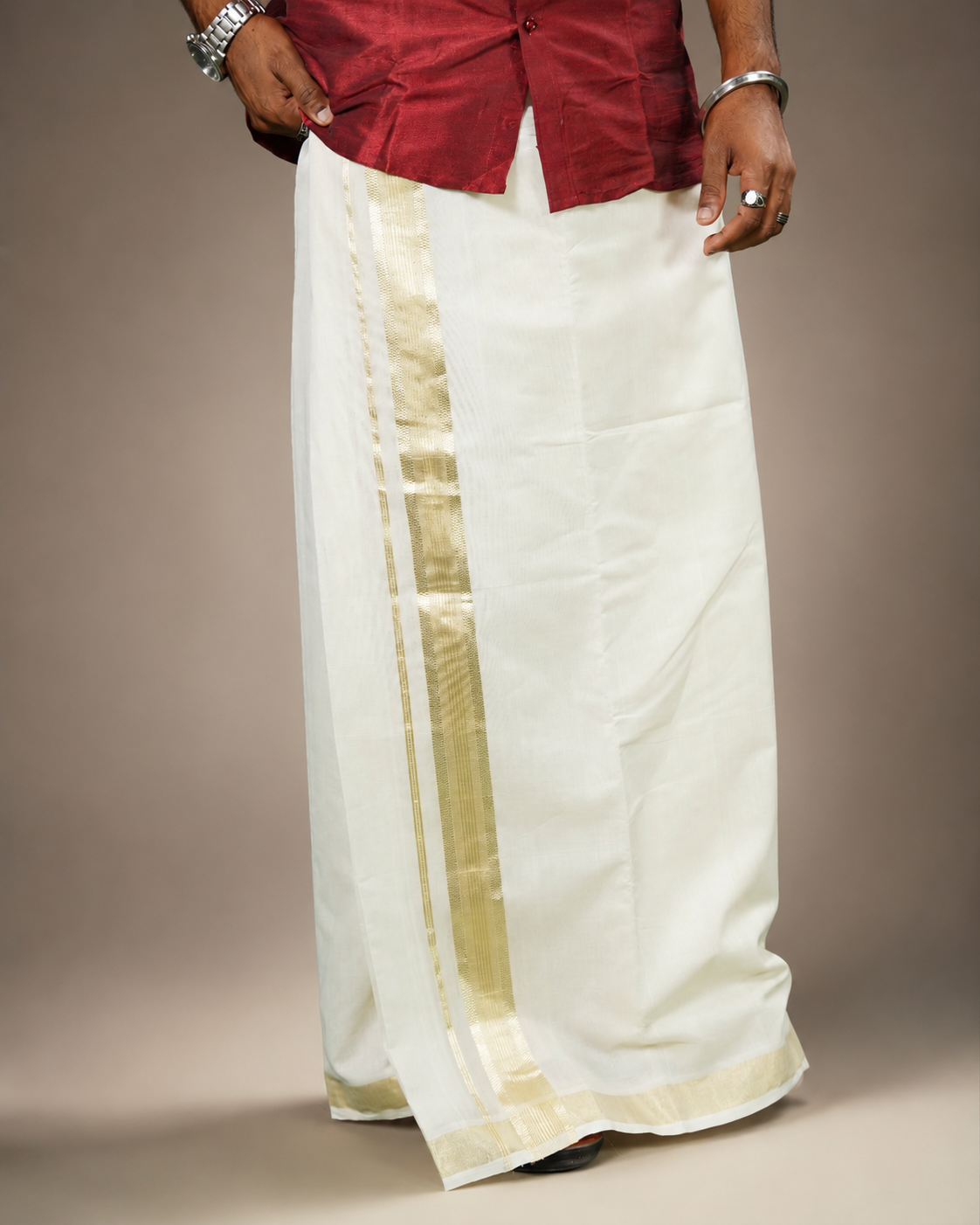 Enteloom Balaramapuram Premium Handloom Double Dhoti