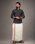 Enteloom Full Bolte Mundu with Black line